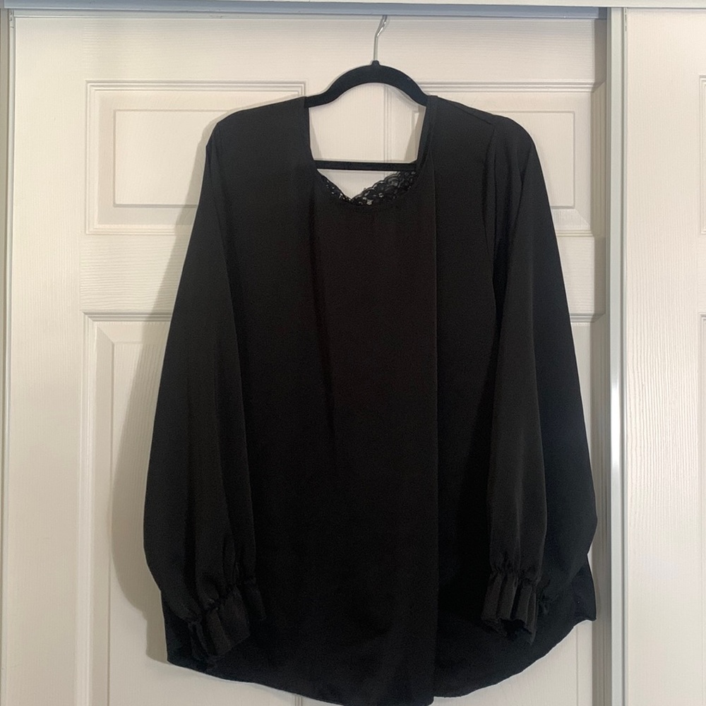 Black Lacey Back Tunic